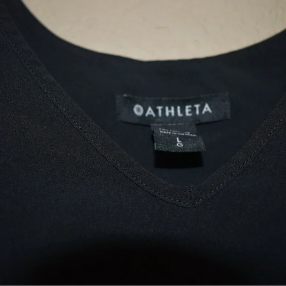 ATHLETA Swing Forward Pleated Tank, Black, L - Picture 7 of 12